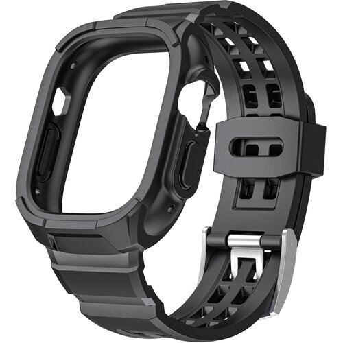 INF Pa&scaron;ček za uro z integrirano za&scaron;čito za Apple Watch Ultra Black, (21264789) Cene
