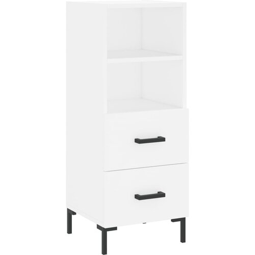 Maison Chic Komoda - Predalnik bela 34,5x34x90 cm inženirski les, (21716137) Slike