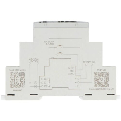 BLEBOX switchBoxD DC DIN - 2-kanalni rele 230V AC / 5-30V DC Slike