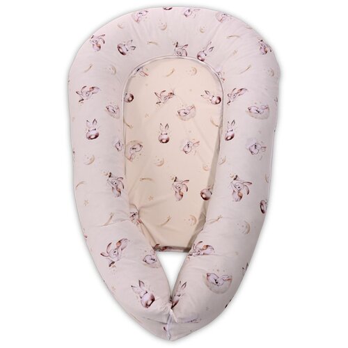 Lorelli NEST 3u1 Gnijezdo za bebu ili Jastuk za dojenje Beige Bunnies (0+) Cijene