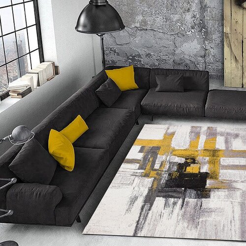 Tepih sa gumenom podlogom 140x220cm - Apstraktna umetnost, TG-3015 Slike