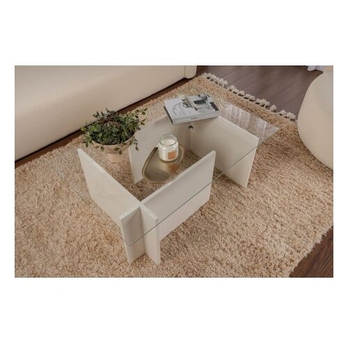 Hanah home sto za dnevnu sobu vetrino wooden white Slike