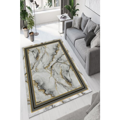  W754 - grey grey hall carpet (100 x 200) Cene