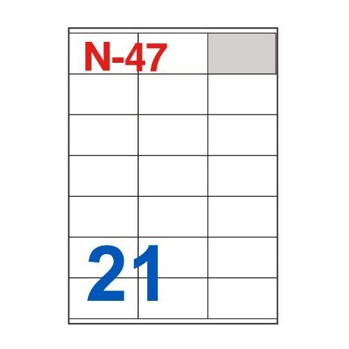 NANO Etikete za laserske i ink-jet pisače , N-47, 70x41 mm, 100/1 Slike