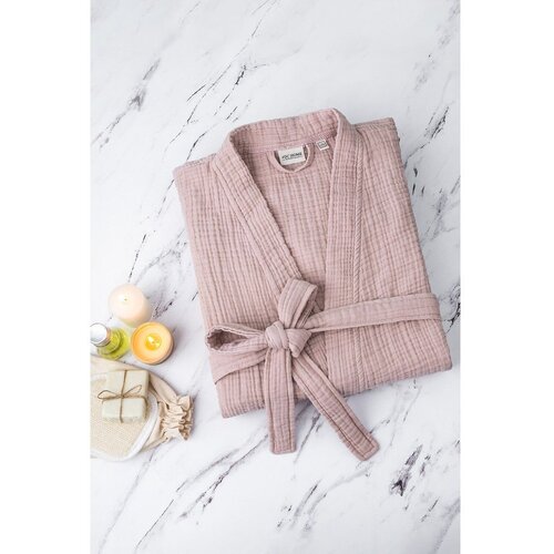  Ružičasti kućni ogrtač od muslina S/M Kimono &amp;ndash; Slike