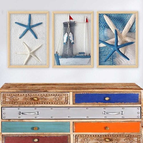 Wallity Set uramljenih slika 3NTC_35445214, 3 Dela Cene