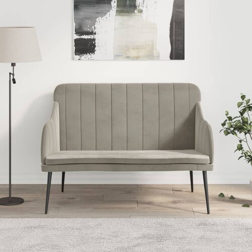  Klupa svjetlosiva 110 x 76 x 80 cm bar&scaron;unasta Cijene