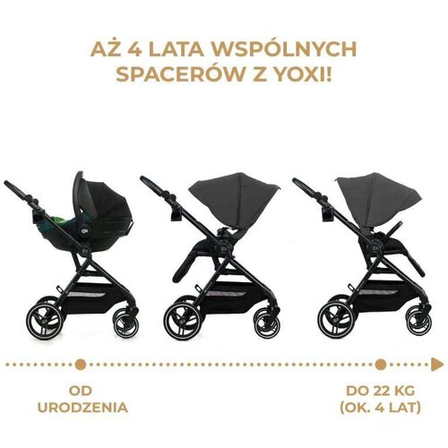 Kinderkraft kolica yoxi moonlight grey Slike