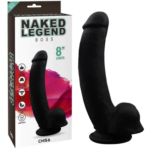 CHISA NOVELTIES naked legend boss 8" black