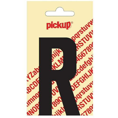 Pickup Naljepnica (Motiv: R, Crne boje, Visina: 90 mm) Slike