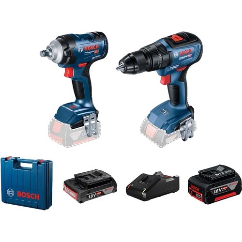 Bosch GDS 18V-400 + GSB 18V-50 + 2,0&5,0 Ah +K Cene