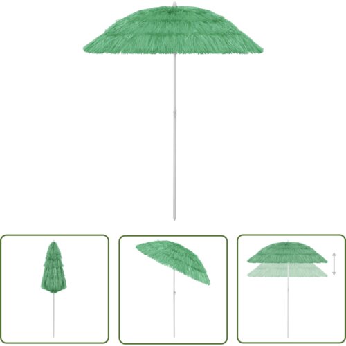  The Living Store Senčnik za na plažo Hawaii zelen 180 cm - Senčnik Za Na Plažo Hawaii, (21743419) Slike