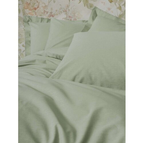 Mijolnir Kadulja zelena posteljina za krevet za jednu osobu 200x140 cm Plain &amp;ndash; Slike