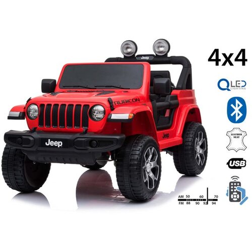 Ramiz Otroški avto Jeep Wrangler 4X4 rdeča ben Cene