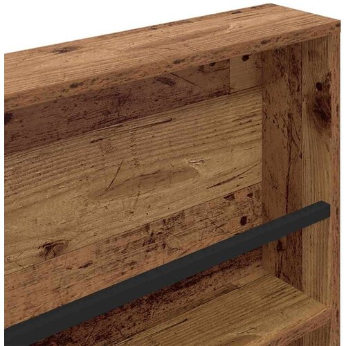  Polica za časopise s policom 2 pcs Staro drvo 100 x 12 x 70 cm Slike