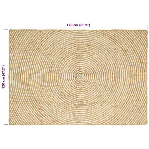  Tepih Prirodna i bijela 120 x 170 cm Juta Slike