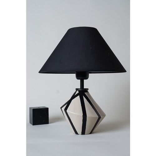 Hanah home stona lampa E27 Max 40W, Bež-Crna Cene