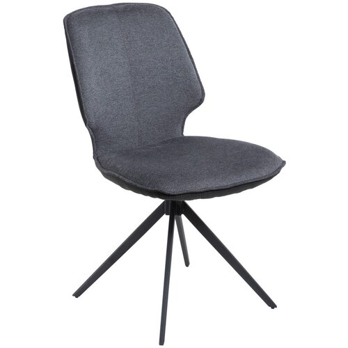 Novel stol, kovina, tekstil siva, temno siva Slike