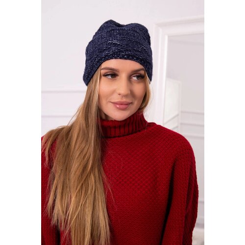 Kesi Cap with fleece Edyta K298 navy blue Slike