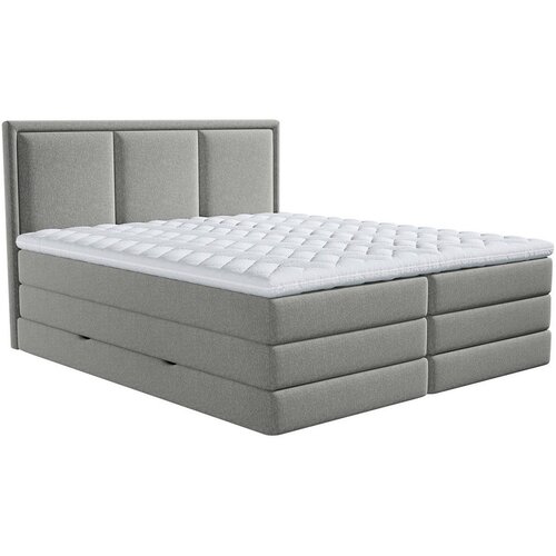 MID.YOU POSTELJA BOXSPRING 180 cm x 220 cm , tekstil rjavosiva Cene