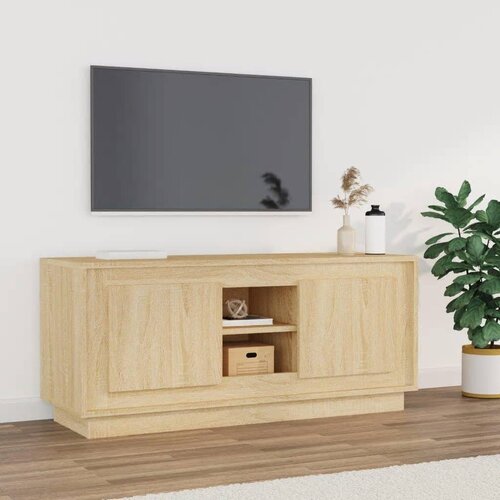 The Living Store TV omarica sonoma hrast 102x35x45 cm inženirski les - TV Omarica, (21376303) Slike