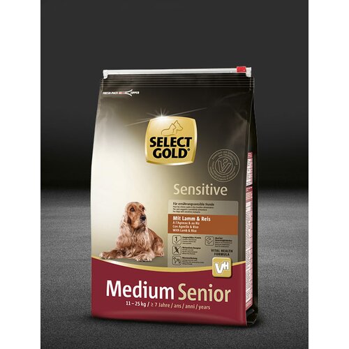 Select Gold Dog Sensitive Medium Senior jagnjetina&pirinač 4 kg Cene