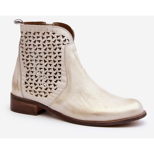 Zazoo Leather Cut-out Boots Slike