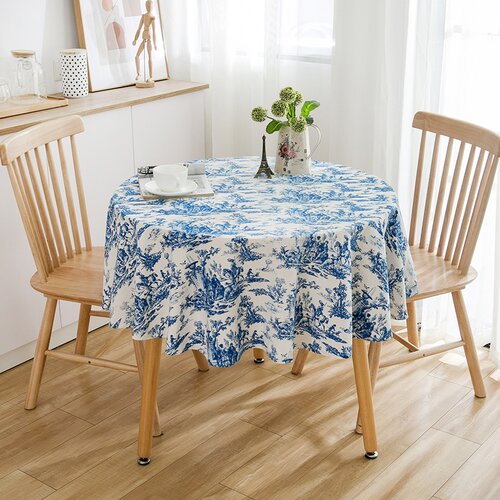 INF Prtomiz z botaničnim potiskom - okrogel, 150 cm Blue, (21697586) Cene