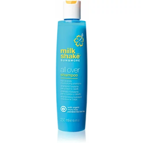 Milk Shake Sun & More All Over Shampoo vlažilni šampon za lase in telo 250 ml