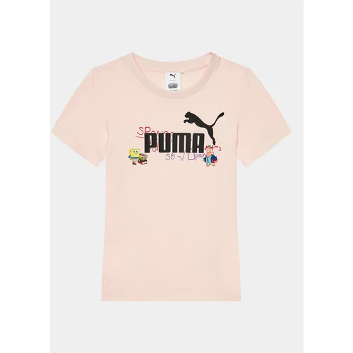 Puma Majica X Spongebob 622212 Roza Regular Fit