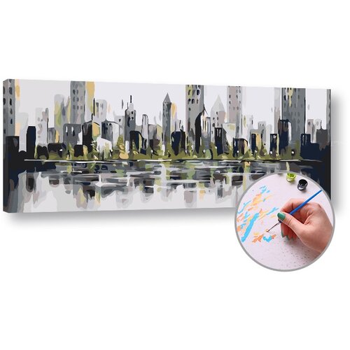  Slikanje po brojevima GRADOVI - Level Medium 100x40 cm - na okviru Cijene