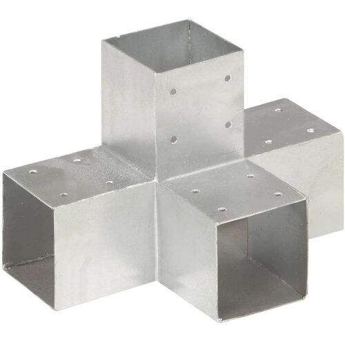 VidaXL spojnici za stupove u x-obliku 4 kom pocinčani metal 91 x 91 mm Slike