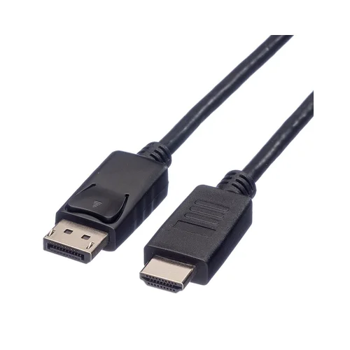 Roline DisplayPort priključni kabel 2.00 m 11.04.5781 sa zaštitom crna [1x muški konektor displayport - 1x muški konekto