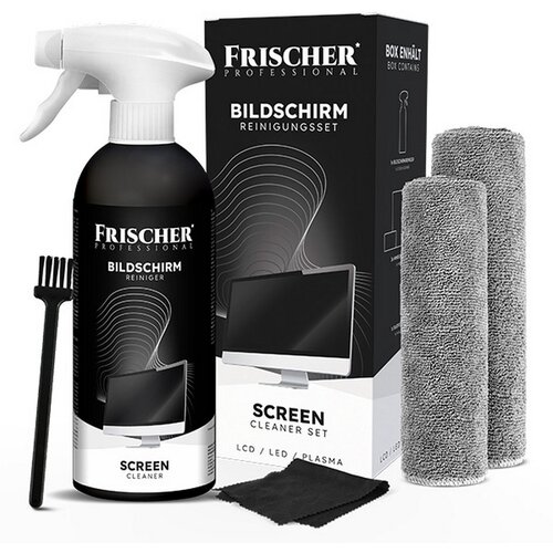 FRISCHER komplet za či&amp;scaron;čenje: 500 ml + 3x krpa iz mikrovlaken + mala krtača Slike
