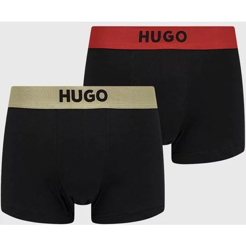 Hugo Boksarice 2-pack moški, črna barva