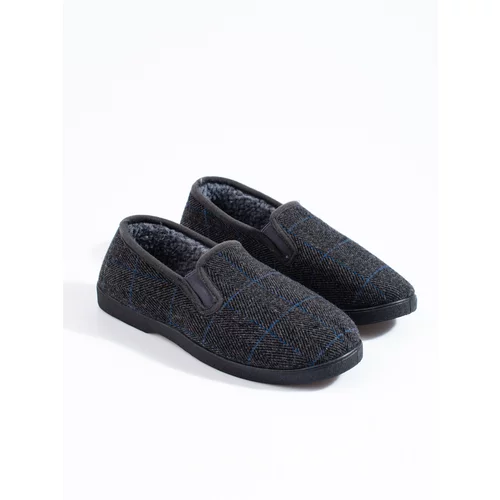 SHELOVET Comfortable black men's slippers