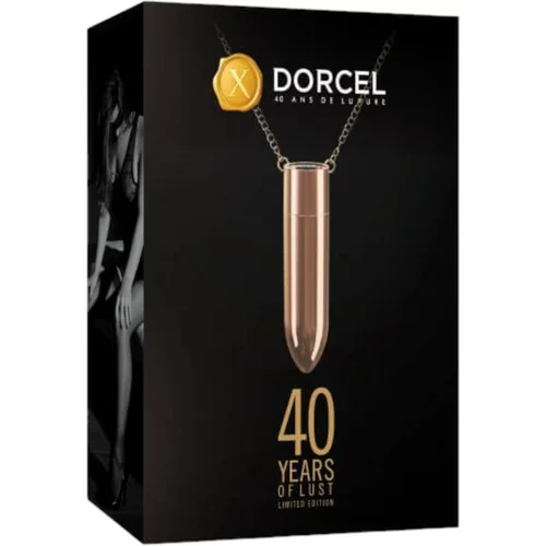 Dorcel - punjiva, vodootporna vibrator ogrlica (ružičasto zlato)