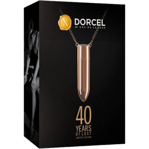 Dorcel - punjiva, vodootporna vibrator ogrlica (ružičasto zlato) Slike