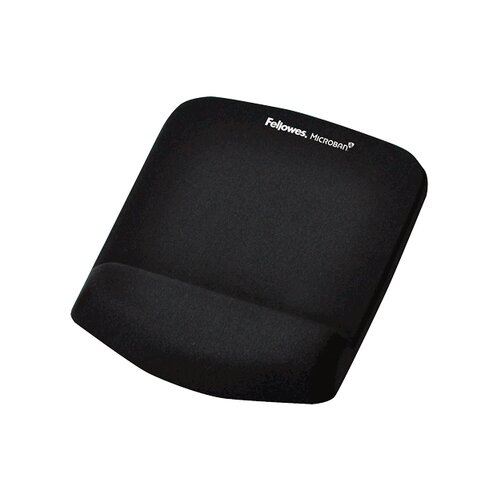 Fellowes &amp;quot;PlushTouch&amp;trade;&amp;quot; podloga za mi&amp;scaron;ko, polnjena s peno, s podporo za zapestje, črna Slike