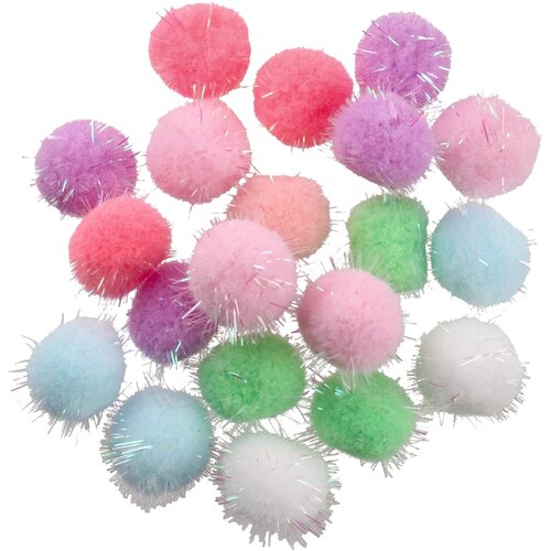 Junior Crafty pom, kraft pom pom, miks, 30 mm, 20K Cene