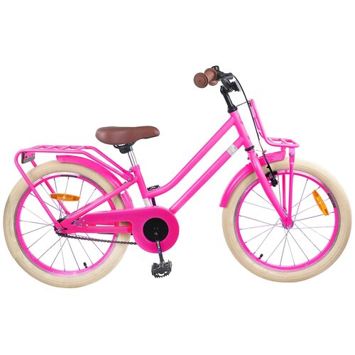 vidaXL Otro&scaron;ko Kolo 18 Palcev za 5-7 let Temno roza - - roza - 14 - 123 x 51 x 78 cm - 2025- Cene