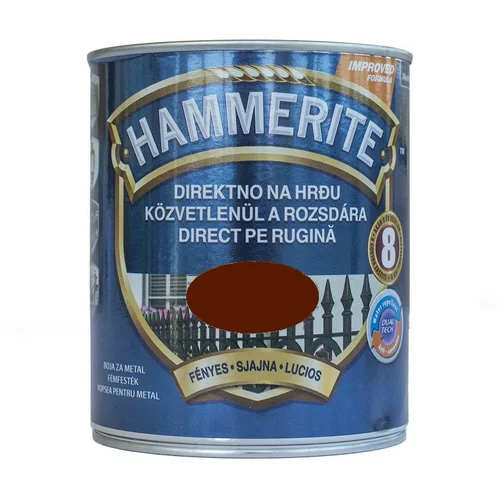HAMMERITE Lak za kovino Hammerite Sijaj (750 ml, temno rjav)