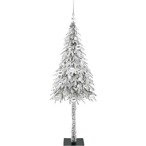  Božićno drvce s 150 LED svjetlima Bijelo 150 cm PE i čelik Slike