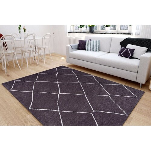 Conceptum Hypnose Tepih Soul -AL 328, 75x230 cm, Antracit-bijela Cijene