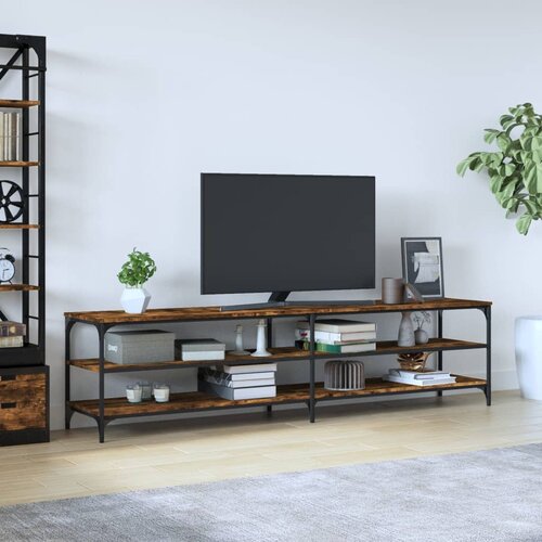 TV ormarić boja dimljenog hrasta 200x30x50 cm konstruirano Cijene