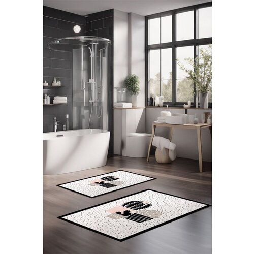  CT-5265 multicolor bathmat set (2 pieces) Slike