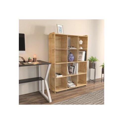 Hanah home polica za knjige zimba oak Slike