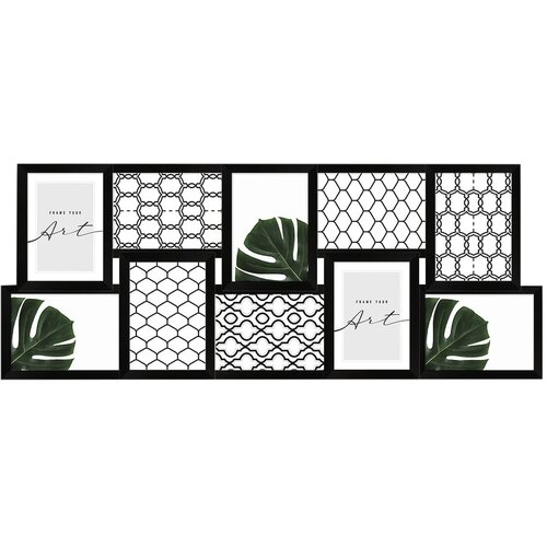 Knor Črn plastičen stenski okvir 75x30 cm Slike