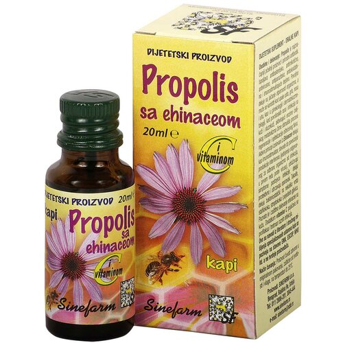 Sinefarm propolis kapi sa ehinaceom i c vitaminom 20 ml Slike