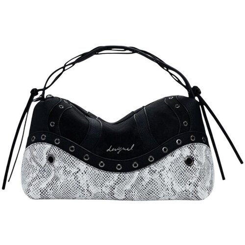 Desigual Torbe za čez ramo BAG_SNAKE PATCH BERGAMO 25WAXP29 Črna Slike